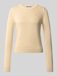 Slim Fit Pullover aus reiner Baumwolle von REVIEW Beige - 32