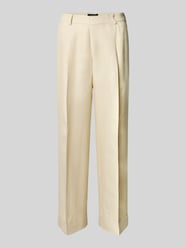 Straight leg linnen broek met verkort model, model 'YAITLEE' van Lauren Ralph Lauren Beige - 5