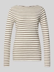 Regular Fit Langarmshirt aus reiner Baumwolle von Marc O'Polo Beige - 1