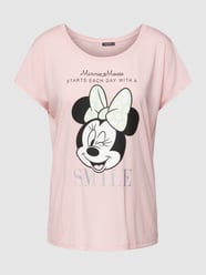 T-Shirt mit geripptem Rundhalsausschnitt von Montego Rosa - 21