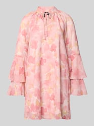 Ausgestelltes Cocktailkleid mit Allover-Muster von VERO MODA Pink - 18