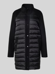 Knielange gewatteerde lange jas van Escorial-wolmix van Marc Cain - 48