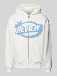 Sweatjacke mit Label-Print von REVIEW Beige - 9