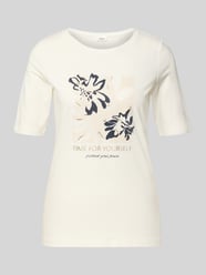 T-shirt o kroju regular fit z mieszanki bawełny od s.Oliver RED LABEL - 1