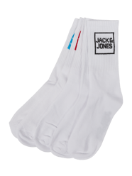 Skarpety z dodatkiem streczu w zestawie 5 szt. od Jack & Jones Biały - 10