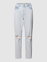 Jeans met gerafelde pijpboorden, model 'CHRIS' van Ted Baker Blauw / turquoise - 30