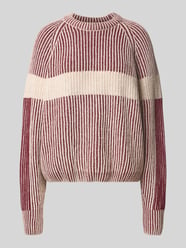 Loose Fit Pullover aus Woll-Mix Modell 'RIB ARTWORK KNIT' von ARMEDANGELS Bordeaux - 33