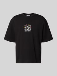 Oversized Fit T-Shirt mit Logo-Stitching von REVIEW - 47
