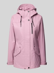 Regenjas met capuchon en klepzakken, model 'Meast Rainy' van Ragwear Fuchsia - 11