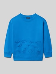 Sweatshirt mit gerippten Abschlüssen von Blue Seven - 46