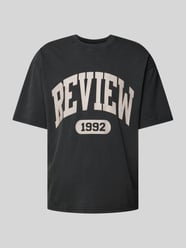 T-shirt met labelprint van REVIEW - 25
