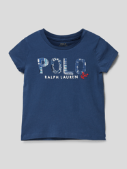T-Shirt mit Label-Applikation von Polo Ralph Lauren Kids Blau - 21
