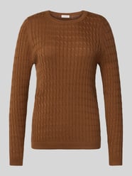 Gebreide pullover met kabelpatroon van Christian Berg Woman - 30