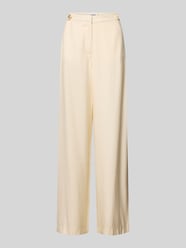 Wide Leg Hose aus Modal-Mix von Jake*s Casual Beige - 5