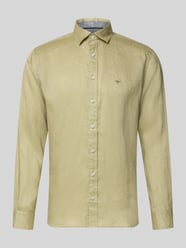 Koszula z lnu o kroju slim fit z kołnierzykiem typu cutaway od Fynch-Hatton - 48