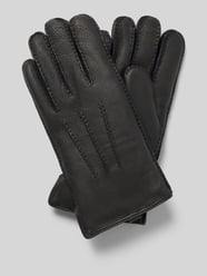 Handschoenen van echt leer met siernaden van Akaroa - 40