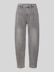 Spodnie jeansowe o kroju regular fit typu barrel z mieszanki bawełny z dodatkiem wiskozy model 'Ballon Str Denim' od Buena Vista - 31