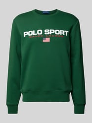 Sweatjack met labelstitching van Polo Sport Groen - 40