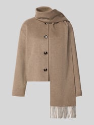 Jack van wolmix met sjaal van COMMA Beige - 1