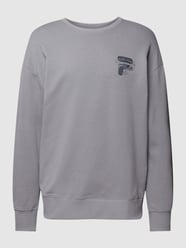 Oversized sweatshirt met ronde hals, model 'BABEN' van FILA Grijs - 14