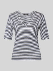 damski t-shirt o kroju regular fit z mieszanki lnu model 'OPZIONE' od Weekend Max Mara - 20