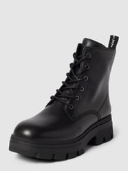 Buty sznurowane ze skóry naturalnej z wytłoczonym logo model ‘CHUNKY’ od Calvin Klein Jeans Czarny - 30