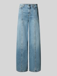 Flared Fit Jeans aus reiner Baumwolle mit Ziernähten von Liu Jo Sport - 11