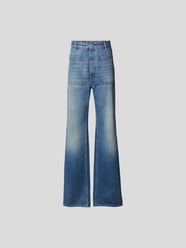 High Waist Jeans mit Wide Leg von MM6 Maison Margiela Blau - 43