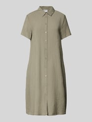 Knielanges Hemdblusenkleid mit Strukturmuster von Jake*s Casual - 15