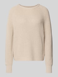 Gebreide pullover met structuurmotief van Marc O'Polo Beige - 32