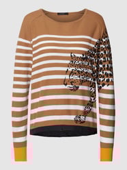 Gebreide pullover met tunnelkoord van Marc Cain Bruin - 3