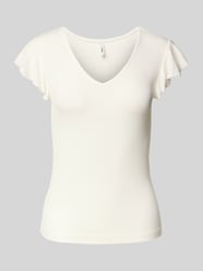 Slim Fit T-Shirt in Rippoptik Modell 'BELIA' von Only - 2