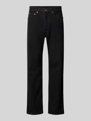 Straight Fit Jeans mit Label-Detail von Calvin Klein Jeans Schwarz - 11