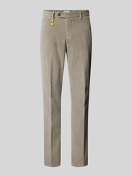 Slim fit corduroy broek met hanger van Manuel Ritz - 3