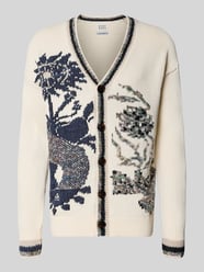 Regular Fit Strickjacke mit V-Ausschnitt Modell 'INTARSIA' von Scotch & Soda - 23