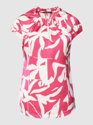 Blusenshirt mit Allover-Muster von comma Pink - 30