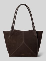 Shopper aus echtem Leder von Victoria Beckham Bordeaux - 47