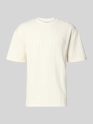 T-Shirt mit Strukturmuster und Rundhalsausschnitt von Les Deux - 19