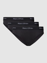Slip mit elastischem Logo-Bund im 3er-Pack von Marc O'Polo Schwarz - 28