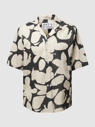 Freizeithemd mit Allover-Muster von JAKE*S STUDIO MEN Beige - 42