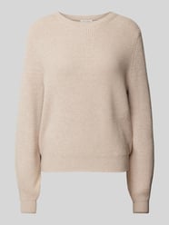 Oversized Strickpullover aus Viskose-Mix mit Rundhalsausschnitt von Christian Berg Woman Beige - 4