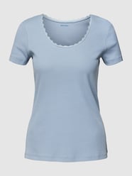 T-Shirt in Ripp-Optik  von Montego Blau - 22