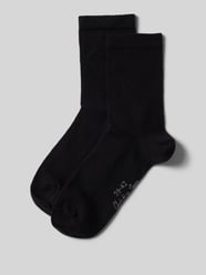 Socken mit Label-Detail im 2er-Pack von Christian Berg Woman Schwarz - 12