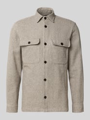 Regular fit vrijetijdsoverhemd met borstzakken, model 'Rayle' van Jack & Jones Premium Beige - 12