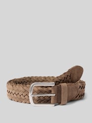 Gürtel aus Leder in Flecht-Optik Modell 'Vancouver' von MONTI Beige - 16
