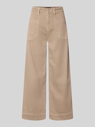 Wide Leg Jeans mit aufgesetzten Taschen Modell 'MIRU' von Raffaello Rossi Beige - 32