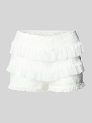 Slim Fit Shorts mit Spitzenbesatz von ANOTHER COTTON LAB - 12