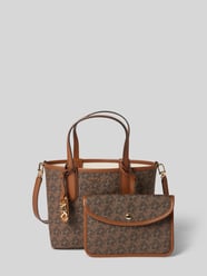 Tote bag met labelhanger, model 'ELIZA' van MICHAEL Michael Kors Bruin - 16