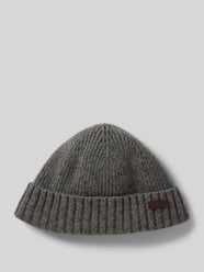 Beanie mit Label-Badge von Barbour Grau - 33