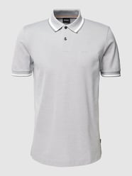 Poloshirt mit Label-Stitching Modell 'Parlay' von BOSS Grün - 16